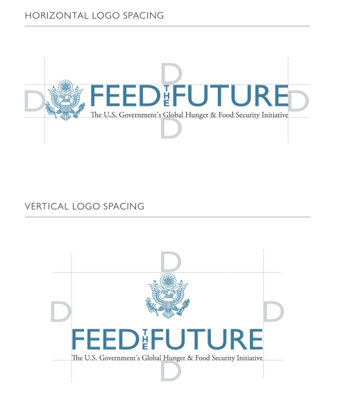 treatment of logo clear space example