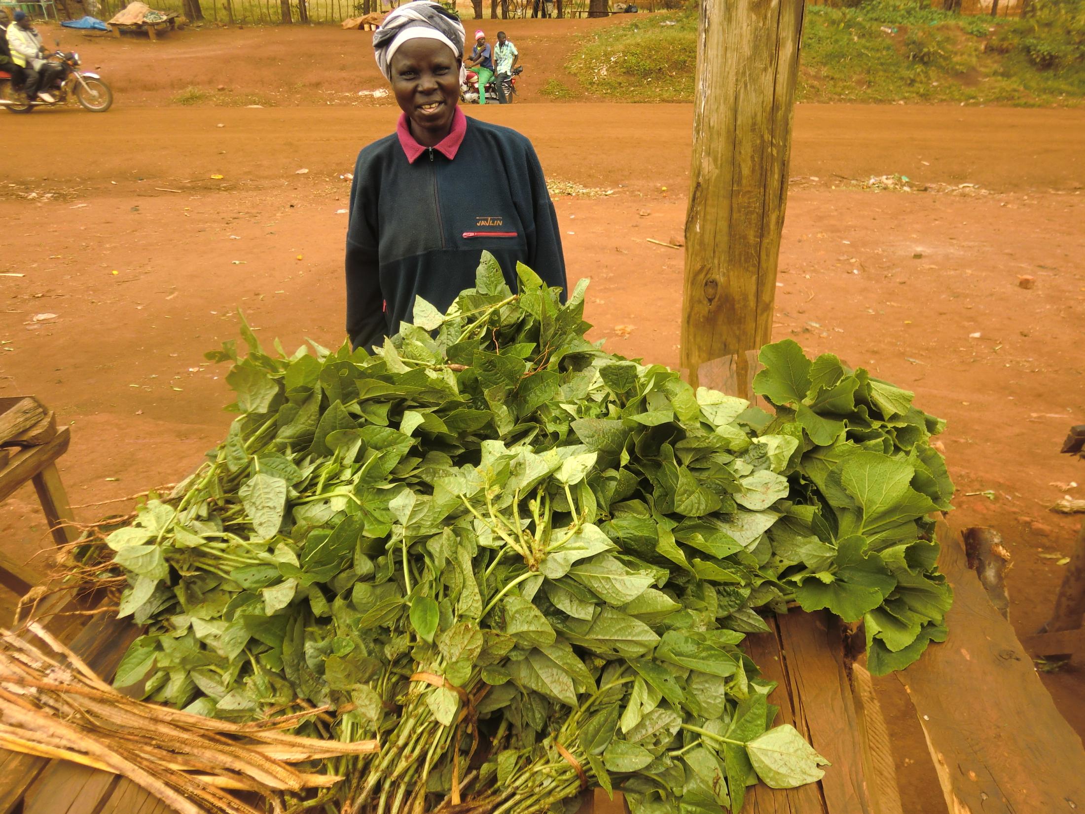 woman producer selling at market