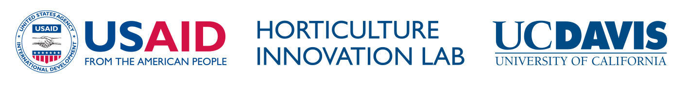 Horticulture Innovation Lab logo block with USAID and UC Davis logos