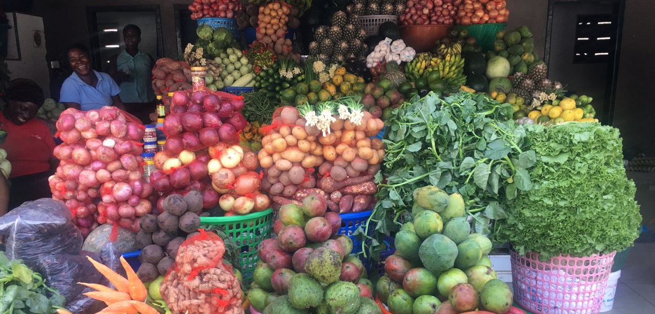 woman selling horticulture at market