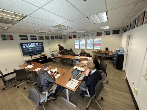 Meeting with principle investigators in East and West Africa via zoom.