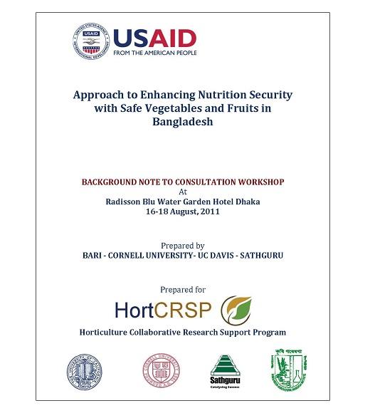 Background note to the consultation workshop on enhancing nutrition security with vegetables and fruits in Bangladesh