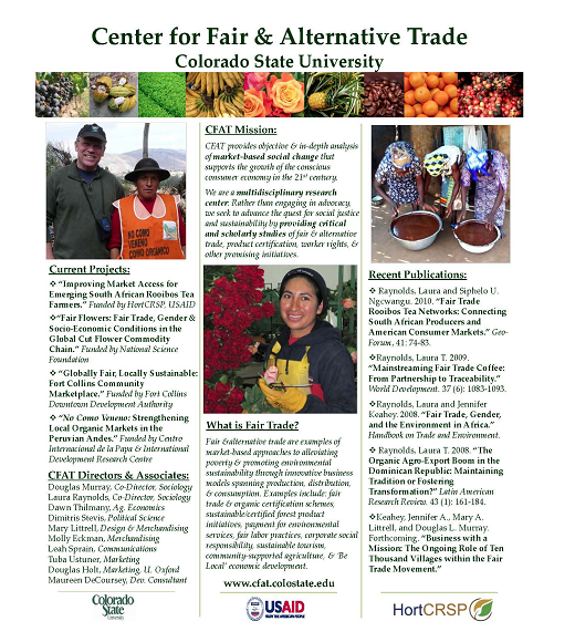 Center for Fair & Alternative Trade poster