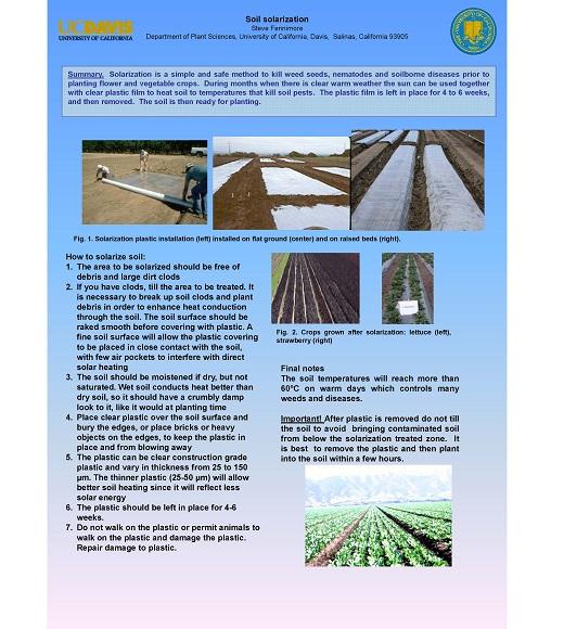 Soil solarization poster 