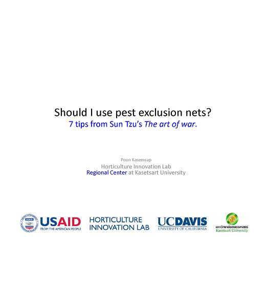 "Should I use pest exclusion nets?" title image
