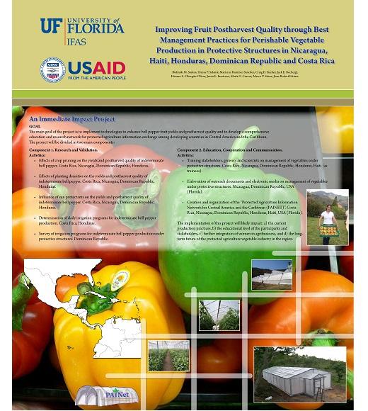 Improving fruit postharvest quality through best management practices for vegetable production in Central America poster