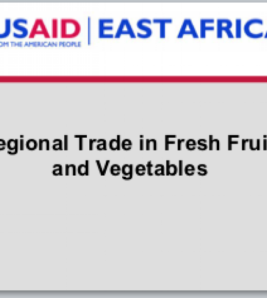 Regional Trade in Fresh Fruit and Vegetables in East Africa