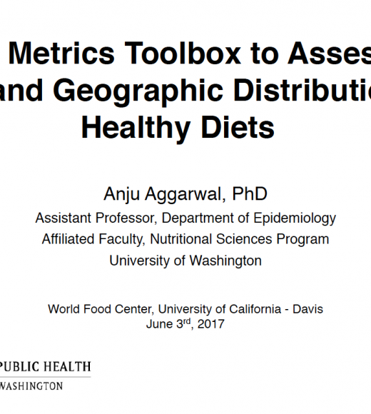 A new metrics toolbox to assess the cost and geographic distribution of healthy diets - title slide