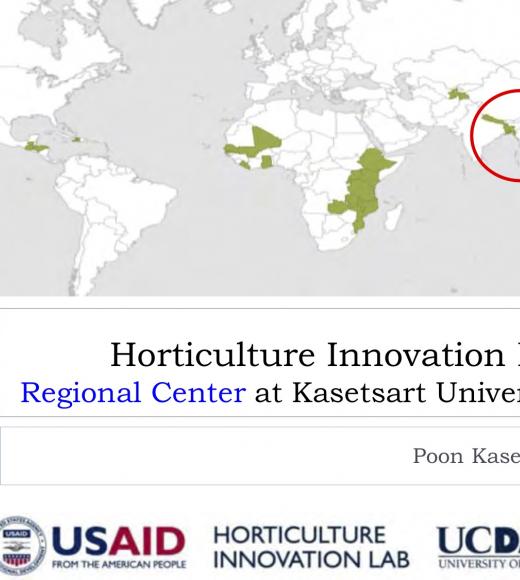 title slide- Horticulture Innovation Lab, Regional Center at Kasetsart University