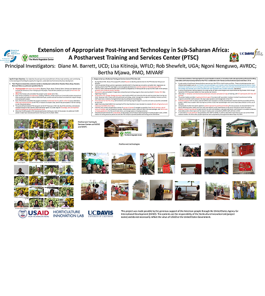 Poster: Opening a regional postharvest training and services center in Tanzania