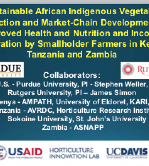 Research on African indigenous vegetables