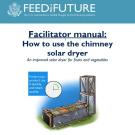 Front cover: Facilitator manual: How to use the chimney solar dryer
