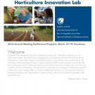Horticulture Innovation Lab 2014 annual meeting conference program welcome page