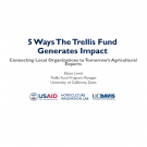 "5 Ways The Trellis Fund Generates Impact" title slide