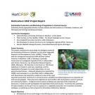 (HortCRSP logo) "Horticulture CRSP Project Report" first page