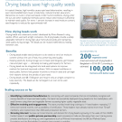 Technology fact sheet: Drying beads save high quality seeds 