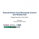 "Towards Potato Cyst Nematode Control and Healthy Soil" title slide