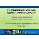 title slide: Incorproating gender into research and project design, Penn State