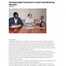 Tanzania consortium start to manufacture Agronets