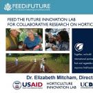 "FEED THE FUTURE INNOVATION LAB FOR COLLABORATIVE RESEARCH ON HORTICULTURE" title slide