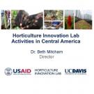 Horticulture Innovation Lab: Activities in Central America - Title Slide