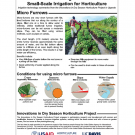 Technologies for small-scale irrigation for horticulture fact sheets