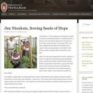 UW Dept of Horticulture webpage - headline: Jim Nienhuis, Sowing Seeds of Hope