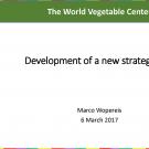 "The World Vegetable Center, Development of a new strategic plan"